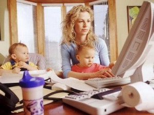 woman-working-at-home-with-kids